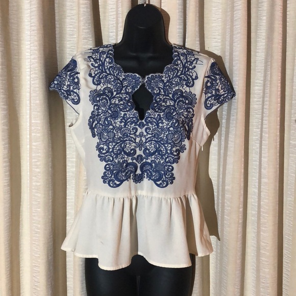 Modcloth Tops - ModCloth Peplum Shirt (Esley)